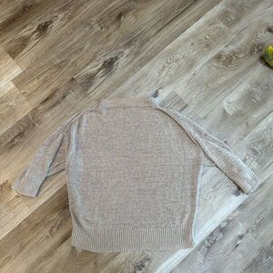 Ann Taylor Beige Crewneck Knit Sweater